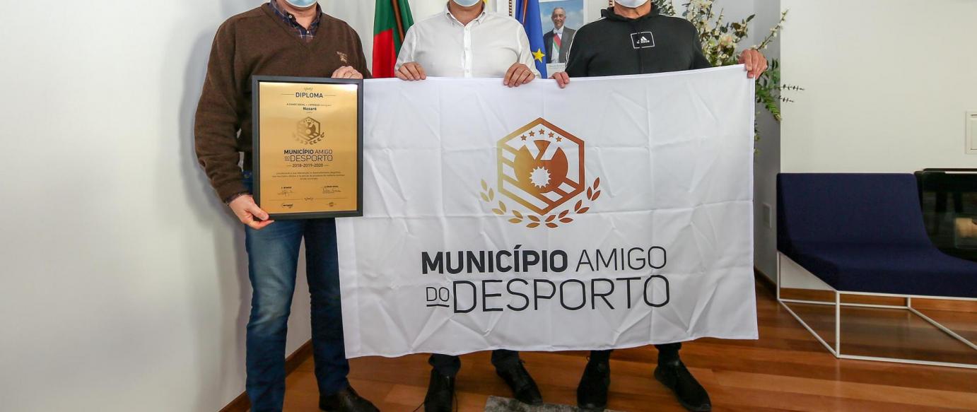 Nazaré recebeu bandeira dos Municípios Amigos do Desporto